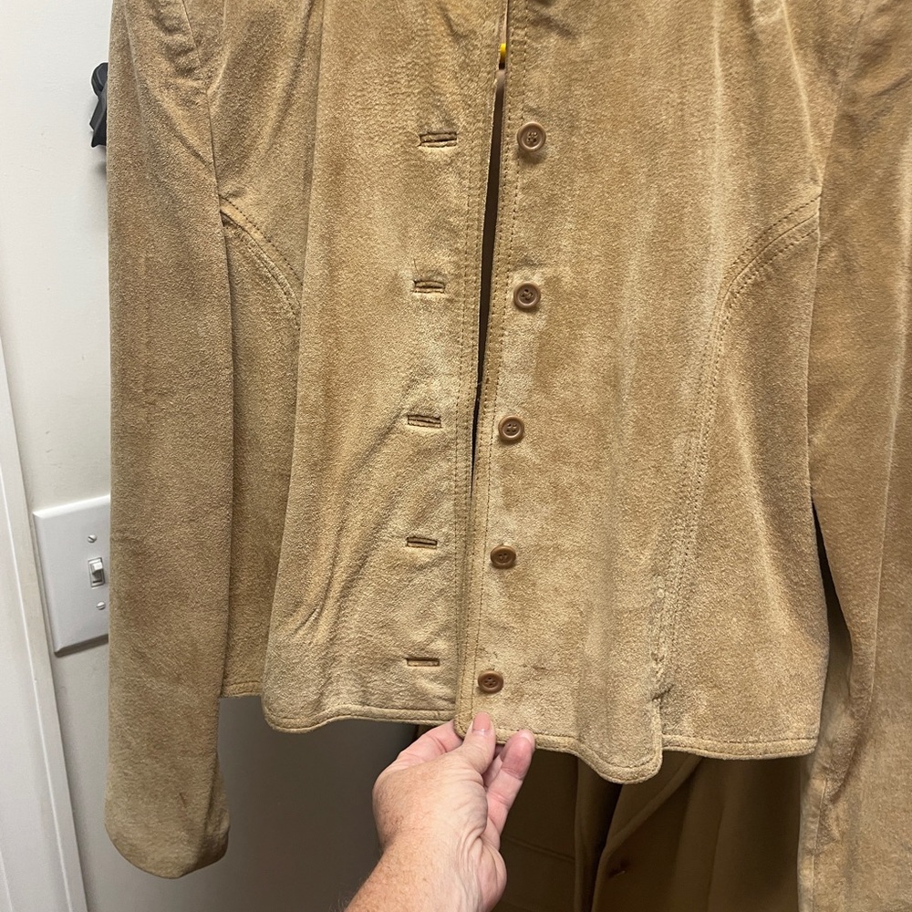 Tan Blazer with Structured Silhouette